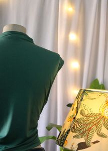 H&amp;M Green Mock Neck Top