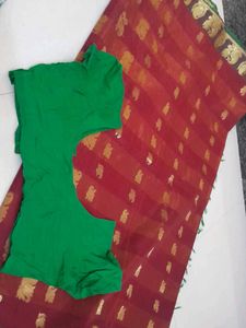 Kancheewaran Cotton Silk With Zari And Buttas