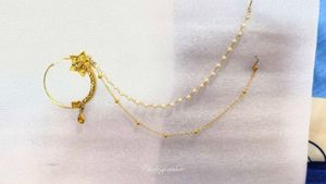 Gold &amp; Pearl Bridal Nath
