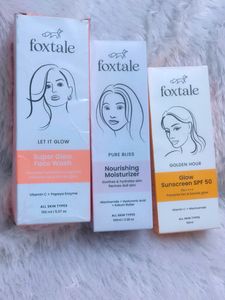 Foxtale Face wash, Moisturizer And Sunscreen