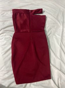Maroon Bodycon Dress