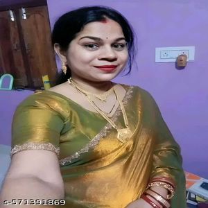 Women's Gold-Rama Chiffon Shimmer Saree