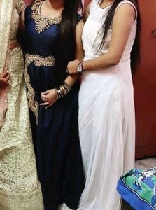 Off White Ethnic Gown 🤍