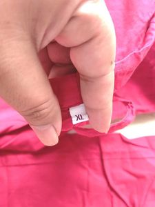 Red Pure Cotton Churidar Pants Size XL