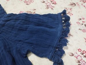 Blue Off Shoulder Top