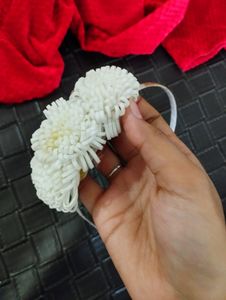 White Soft Hair Band For Girl