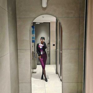 Wine Coloured Long Sleeve Top