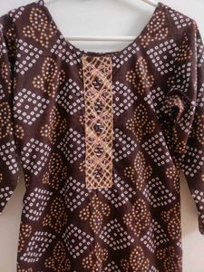 🤎 Embroidery &amp; Real Mirror Work @Front