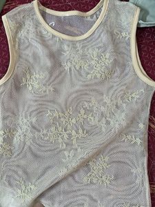 floral net top women