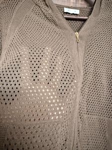 Hooded Knit Cardigan