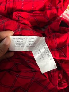 Nuon By Westside Red Checked Mini Dress