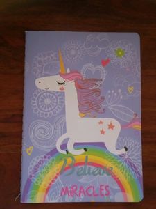 Cute Purple Aesthetic Unicorn Notebook