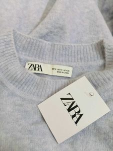 Zara Blue Knit Sweater