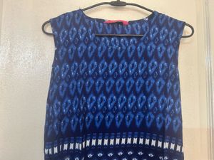 Blue Printed Kurti