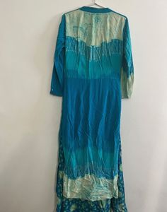 Teal Mirror Embellished Dress