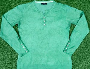 Aqua Green Long Sleeve Sweater