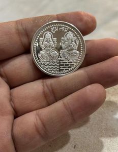 Lakshmi Ganesha Silver Coin