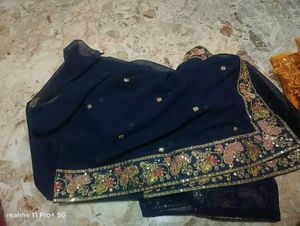 Embroidered Saree with Blouse