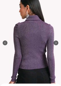 Sparkling Purple Turtleneck Sweater💜