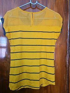 Yellow Striped Top
