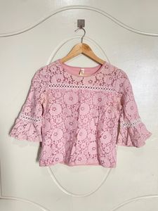 Pink High Quality Lace Top