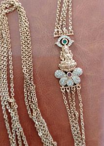 Elegant Gold-Tone Goddess Necklace