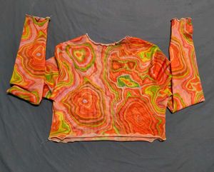 Urbanic orange mesh top
