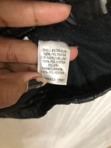Old Navy Black Puffer Cozy Full Zip Jacket