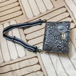 Blue And White Sling Bag