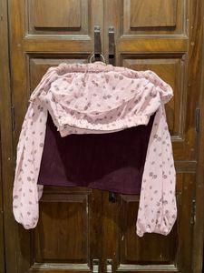 🌸 Insence Off-Shoulder Top + Skirt Set | Size 28