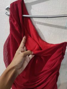 Red One-Shoulder Top