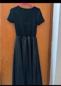 BLACK MIDI DRESS