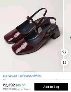 Burgundy Patent Slingback Heels