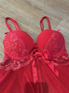Red Lace Babydoll Lingerie