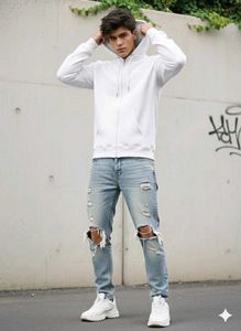 Maroon Zip-Up Hoodie