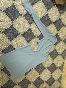 Cut Out Blue Bodycon Dress