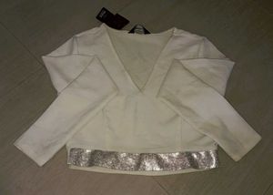 Stylish White Crop Top