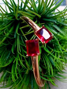 Red Gemstone Bangle