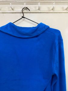 Blue V-Neck Top