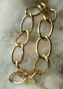 Classy Gold Pleated Bracelet