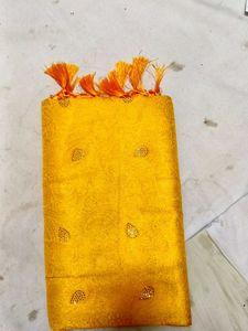 New Freash Silk Sarees With All Over Stone Work
