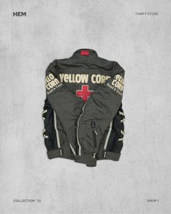 Yellow Corn Biker Jacket