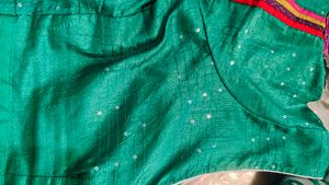 Bottle Green Brasso Saree