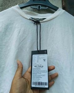 3 Combo Set ( White Crop T-Shirt with Tags)