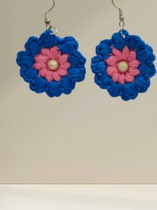 Crochet Flower Earrings - Summer Collection