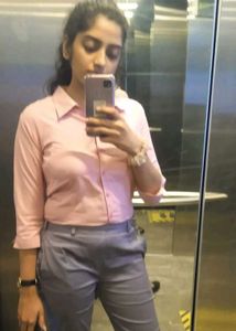 Pink 3/4 Sleeve Button-Down Shirt