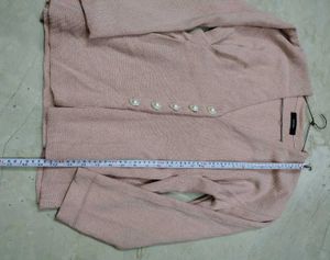 🔥Woolen blazer 😍 New Nude pink sweater overcoat