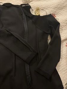 Zara Metal Trim Cut Out Bodycon Dress