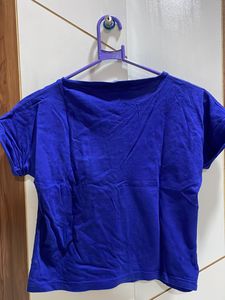 Blue Crop Top