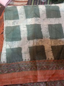 Burberry Elegant Green Saree